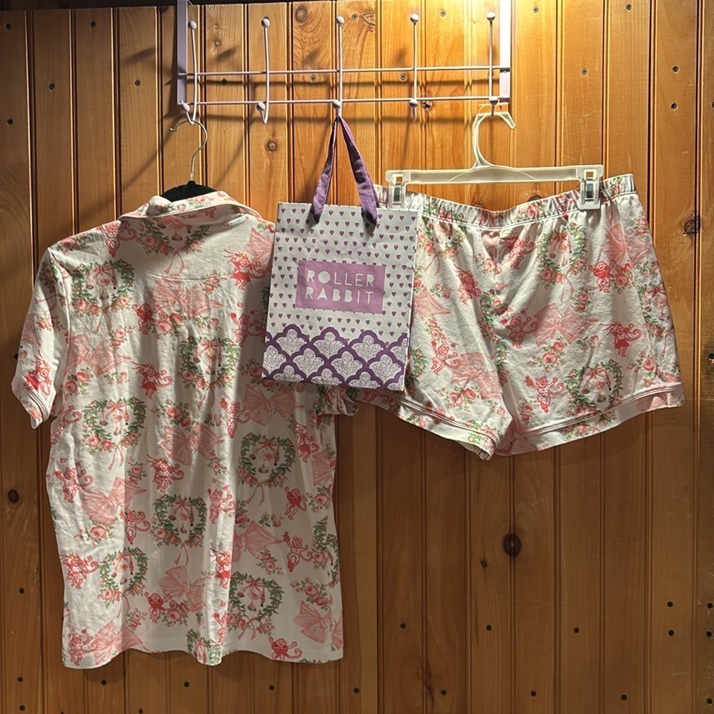 LOVESHACKFANCY x ROLLER RABBIT merry monkey pj set